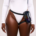 Black Thigh Bag on Body 6