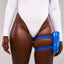 Blue Thigh Bag on Body 1