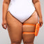 Orange Thigh Bag on Body 2